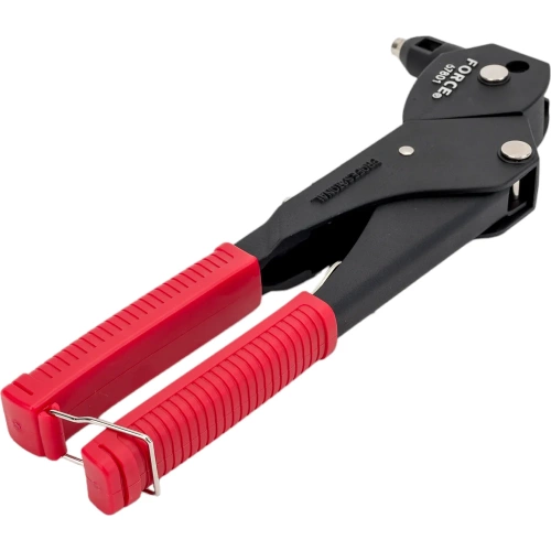 Заклепочник с поворотной головкой на 360 градусов, 4 насадки, 180мм FORCE 67801 фото 4