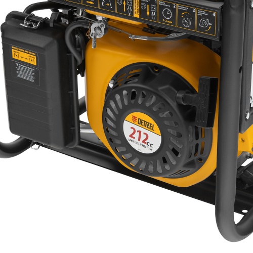 Генератор бензиновый PS-33E, 3.3 кВт, 230В, 15 л, электростартер Denzel фото 11