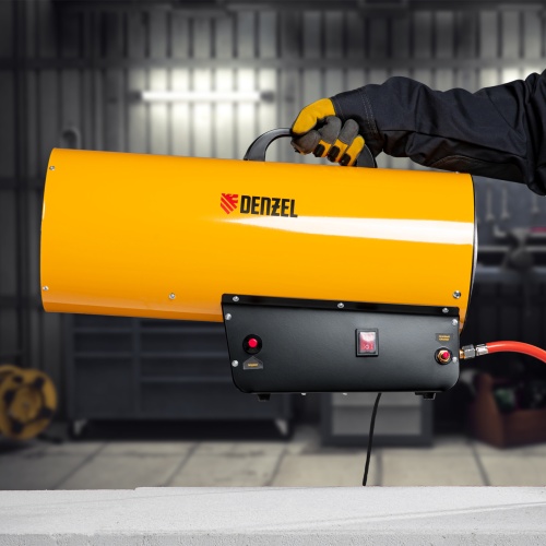 Газовая тепловая пушка GHG-50, 50 кВт, 1400 м3/ч, пропан-бутан Denzel фото 20