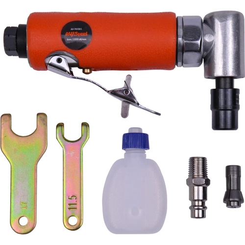 Угловая пневмобормашина AV Steel 6мм, 22000 об\мин, шт AV-701315