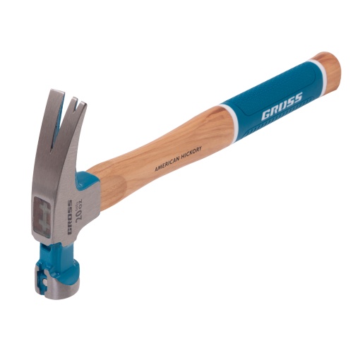 Молоток-гвоздодер,560 г, угол 75, магнит, обрезиненная рукоятка AMERICAN HICKORY GROSS фото 4 Молоток-гвоздодер,560 г, угол 75, магнит, обрезиненная рукоятка AMERICAN HICKORY GROSS фото 4