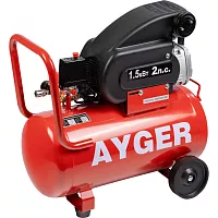 Поршневой масляный компрессор AYGER 260 л/мин, 8 бар, 1.5 кВт, 50 л AFL50/260