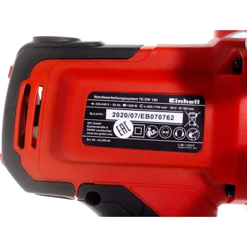 Шлифмашина для стен и потолка Einhell TE-DW 180 4259940 фото 11