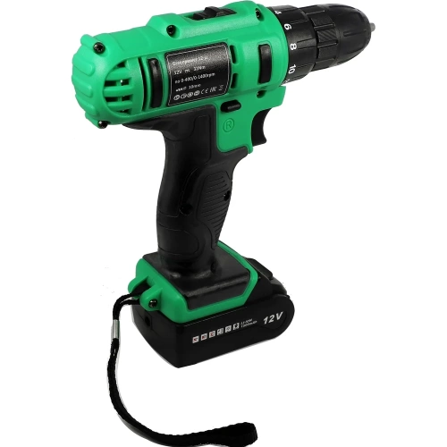 Аккумуляторная дрель-шуруповерт Zitrek Greenpower 12-Li (12В, Li-ion аккумулятор 2шт, ЗУ, кейс, бита) 063-4074 фото 9