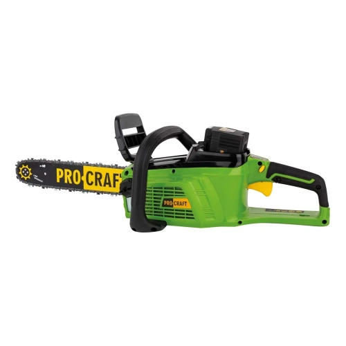 Пила цепная аккумуляторная PROCRAFT 40В 14'' (35 см) (АКБ 4Ач+ЗУ+Шина+Цепь) PKA-40Li фото 5 Пила цепная аккумуляторная PROCRAFT 40В 14'' (35 см) (АКБ 4Ач+ЗУ+Шина+Цепь) PKA-40Li фото 5
