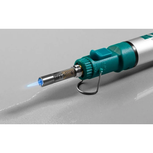 Набор, паяльник газовый, 3в1, 4 насадки, припой, чистка жал, 1300С KRAFTOOL 55504-H8 фото 10