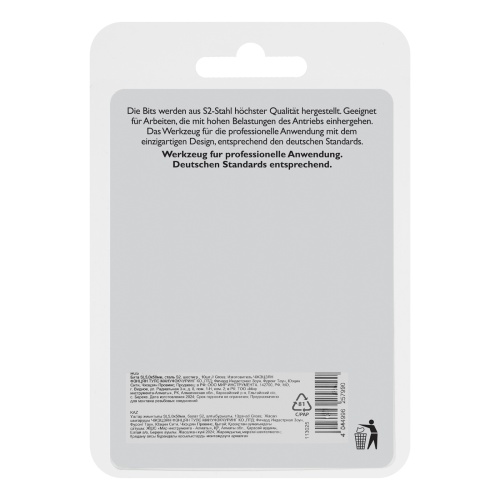 Бита SL5,0х50мм, сталь S2, шестигр., 10шт. Gross фото 6