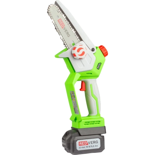 Пила-мини цепная аккумуляторная бесщеточная REDVERG RD-C18BLK/U 6686445 фото 4 Пила-мини цепная аккумуляторная бесщеточная REDVERG RD-C18BLK/U 6686445 фото 4