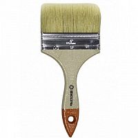 Кисть плоская, 4,0" (100 мм), натуральная щетина, Стандарт, "ВИХРЬ"