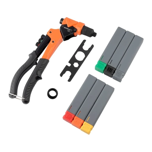 Заклёпочник универсальный поворотный АвтоDело для вытяжных и резьбовых заклёпок 45401 16878 фото 4