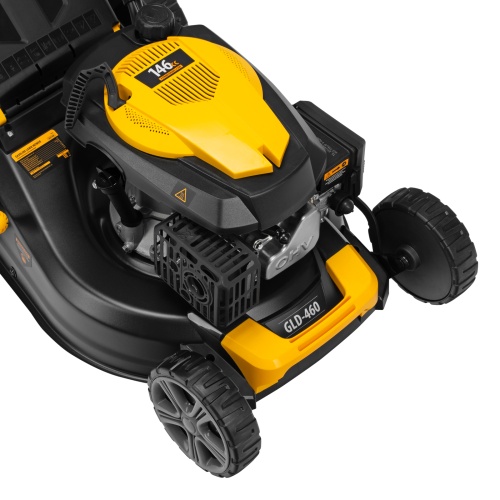 Газонокосилка бензиновая GLD-460, 146 куб.см, ширина 46 см, ручная, 7 уровней, травосборник 50 л Denzel фото 10