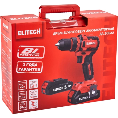 Дрель аккумуляторная Elitech ДА 20БЛ2 (E2201.045.01) 205673 фото 11 Дрель аккумуляторная Elitech ДА 20БЛ2 (E2201.045.01) 205673 фото 11