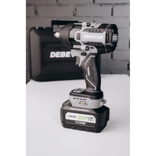 Гайковерт аккумуляторный Debever бесщеточный, ударный, квадрат 1/2,850Nm, 20B, (без АКБ и з/у) DBE-6348C фото 5 Гайковерт аккумуляторный Debever бесщеточный, ударный, квадрат 1/2,850Nm, 20B, (без АКБ и з/у) DBE-6348C фото 5