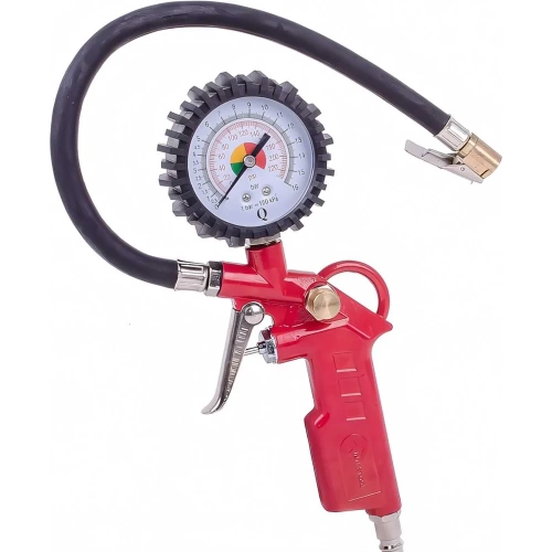 Пневматический пистолет для подкачки колес с манометром 63мм INTERTOOL PT-0503