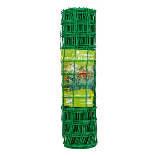 Решетка заборная в рулоне, 1 х 20 м, ячейка 83 х 83 мм, пластиковая, зеленая, фото 7