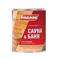 Лак акриловый Parade Classic L30 Сауна & Баня полуматовый 0,9 л