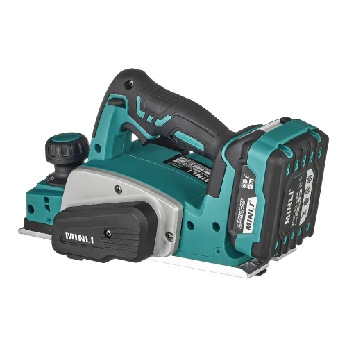 Бесщеточный аккумуляторный рубанок MINLI 82мм. Li-ion 18Vx2 / 4.0A DC501B фото 3