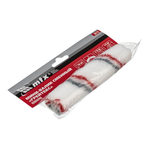 Мини-валик сменный "ГРЕЙТЕКС", 150 мм, ворс 12 мм, D - 16 мм, D ручки - 6 мм, полиакрил MTX фото 4 Мини-валик сменный "ГРЕЙТЕКС", 150 мм, ворс 12 мм, D - 16 мм, D ручки - 6 мм, полиакрил MTX фото 4