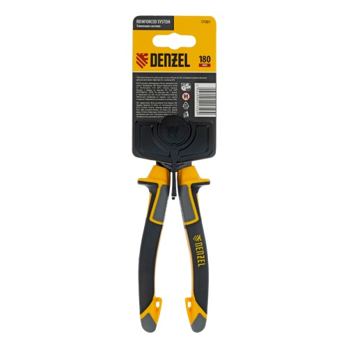 Плоскогубцы комбинированные 180 мм, трехкомпонентные рукоятки Denzel фото 7
