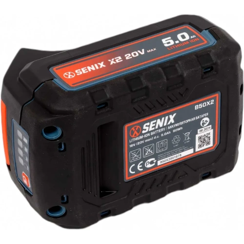 Аккумуляторная батарея SENIX 5Ач, Li-ion B50X2 фото 4 Аккумуляторная батарея SENIX 5Ач, Li-ion B50X2 фото 4