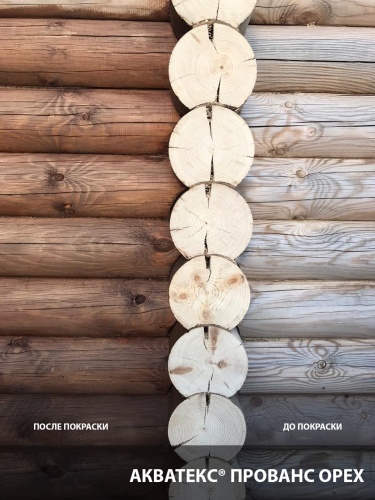 Антисептик лессирующий для дерева Акватекс Прованс Орех 0,75 л фото 3