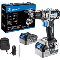 Дрель-шуруповерт аккумуляторная бесщеточная DEKO Loner 20V ONE + в кейсе, 20В, 2x4.0Ач 085-1003
