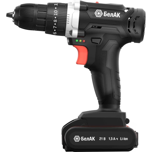 Ударная дрель-шуруповерт БелАК щеточная, 21V 40Hm, в кейсе, 2 АКБ БАК.53313 фото 5