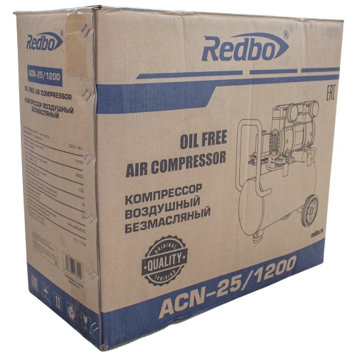 Компрессор безмасляный Redbo ACN-25/1200, 1.2кВт, 105л/мин, 25л, 2цил 39773 фото 11 Компрессор безмасляный Redbo ACN-25/1200, 1.2кВт, 105л/мин, 25л, 2цил 39773 фото 11