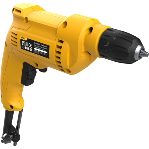 Дрель сетевая DELI 500Вт DL-DZ10-E2 (0-3300об/мин, быстрозажимной патрон 10мм, картон) 202426 фото 4