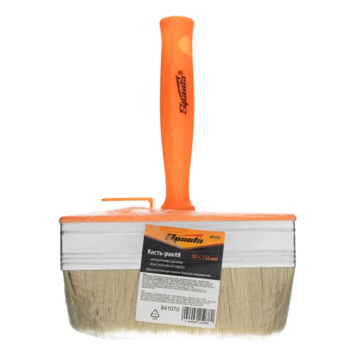 Кисть-ракля, 50х150 мм, натуральная щетина, пластмассовый корпус, пластмассовая ручка Sparta фото 4