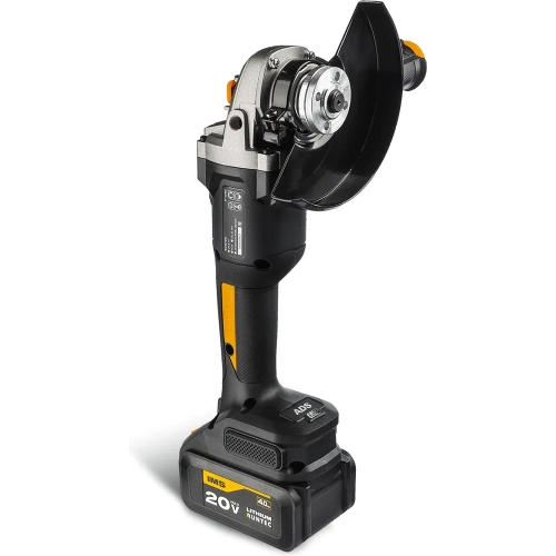 Шлифмашина RUNTEC PRO угловая, аккумуляторная, 125мм, 20В, 2*4Ач, 900Вт RT-AG900 фото 4 Шлифмашина RUNTEC PRO угловая, аккумуляторная, 125мм, 20В, 2*4Ач, 900Вт RT-AG900 фото 4