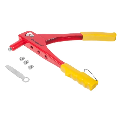 Механический заклепочник РемоКолор насадки 2,4мм, 3,2мм, 4,0мм, 4,8мм, ключ для насадок, 26-0-025 фото 4