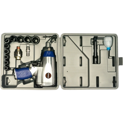 Пневматический ударный гайковерт Sumake ST-M1001K и набор ударных головок 8095030 фото 6