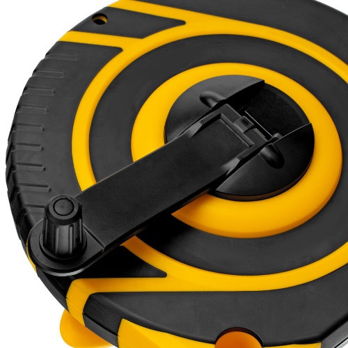 Рулетка геодезическая 30 м х 15 мм, закрытый корпус, фиберглассовая лента Denzel фото 5