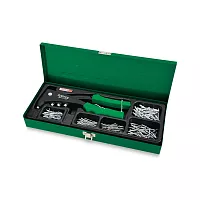 Заклепочник ручной TOPTUL c заклепками 2.4, 3.2, 4.0, 4.8 кейсе 151 предмет, GAAD0103