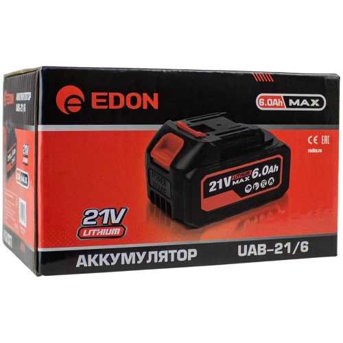 Аккумулятор EDON UAB-21/6.0 (Li-ion, 6,0A/h) 22684 фото 3 Аккумулятор EDON UAB-21/6.0 (Li-ion, 6,0A/h) 22684 фото 3