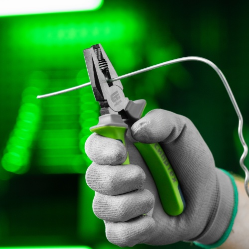 Плоскогубцы комбинированные, 160 мм, фосфатирование, трехкомпонентные рукоятки Сибртех фото 10