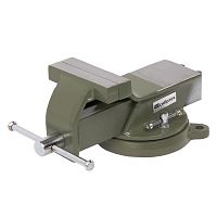 Тиски слесарные, 100 мм, стальные, поворотные Сибртех