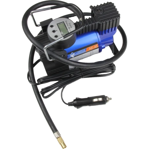 Компрессор Nova Bright АК-45, до 45 л/мин., 100 PSI, 12В, синий металлический корпус, пластиковый кейс, цифровой манометр, автостоп 36449 фото 8