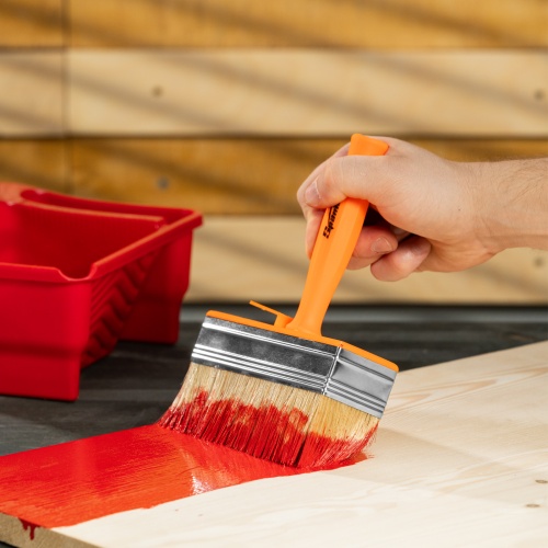 Кисть-ракля, 50х150 мм, натуральная щетина, пластмассовый корпус, пластмассовая ручка Sparta фото 6