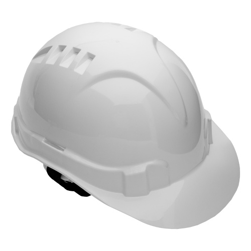Каска защитная из ударопрочной пластмассы, белая Сибртех фото 10