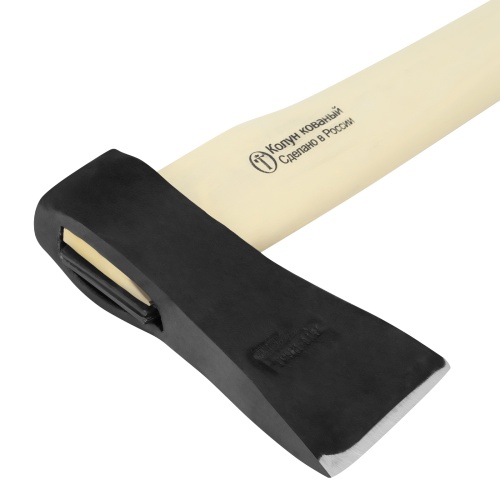 Колун кованый, в сборе, 1700/2100 г, деревянное топорище, 600 мм фото 4