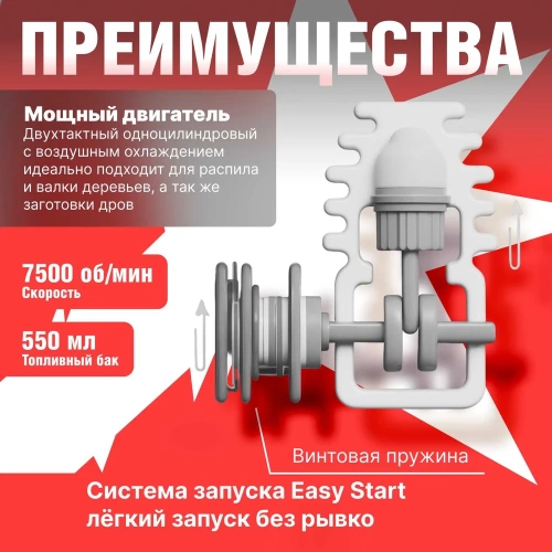 Бензопила DGM GS-232 фото 4 Бензопила DGM GS-232 фото 4