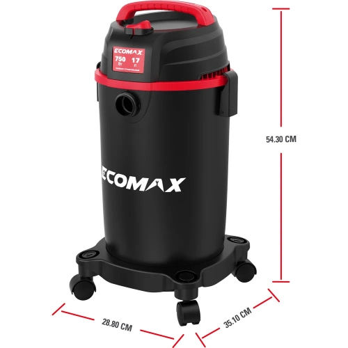 Пылесос из полипропилена 17Л ECOMAX EM19138P фото 3