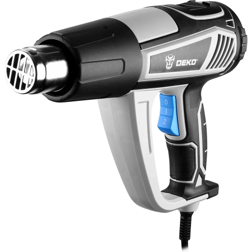 Фен строительный DEKO HG2500 PRO в кейсе, с LCD дисплеем, 2500 Вт 085-1131 фото 5