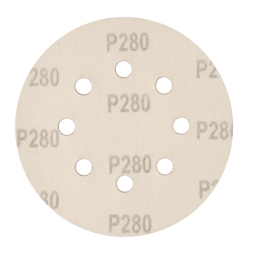 Круг абразивный на ворсовой подложке под "липучку", перфорированный, P 280, 125 мм, 5 шт Сибртех фото 3