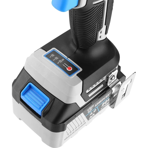 Аккумуляторный бесщеточный гайковерт DEKO DKIS, 20В, 2х4.0Ач, 400Нм, в кейсе 063-4432 фото 11