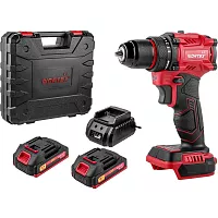 Аккумуляторная бесщеточная дрель-шуруповерт WORTEX LX BD 1815-1 Li 18В, 45 Нм, 2*1.5 Ач, патрон 10 мм, 1333697