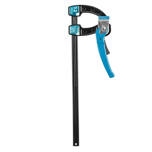 Струбцина реечная быстрозажимная 12, металлический корпус, рычажный храповой механизм, 300 мм Gross фото 2