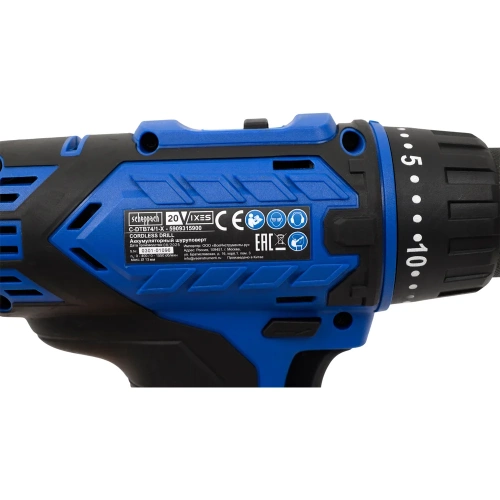 Набор Аккумуляторный шуруповерт + АКБ 2 А·ч и ЗУ + оснастка 74 шт. C-DTB74/1-X Scheppach 5909315900 фото 11 Набор Аккумуляторный шуруповерт + АКБ 2 А·ч и ЗУ + оснастка 74 шт. C-DTB74/1-X Scheppach 5909315900 фото 11